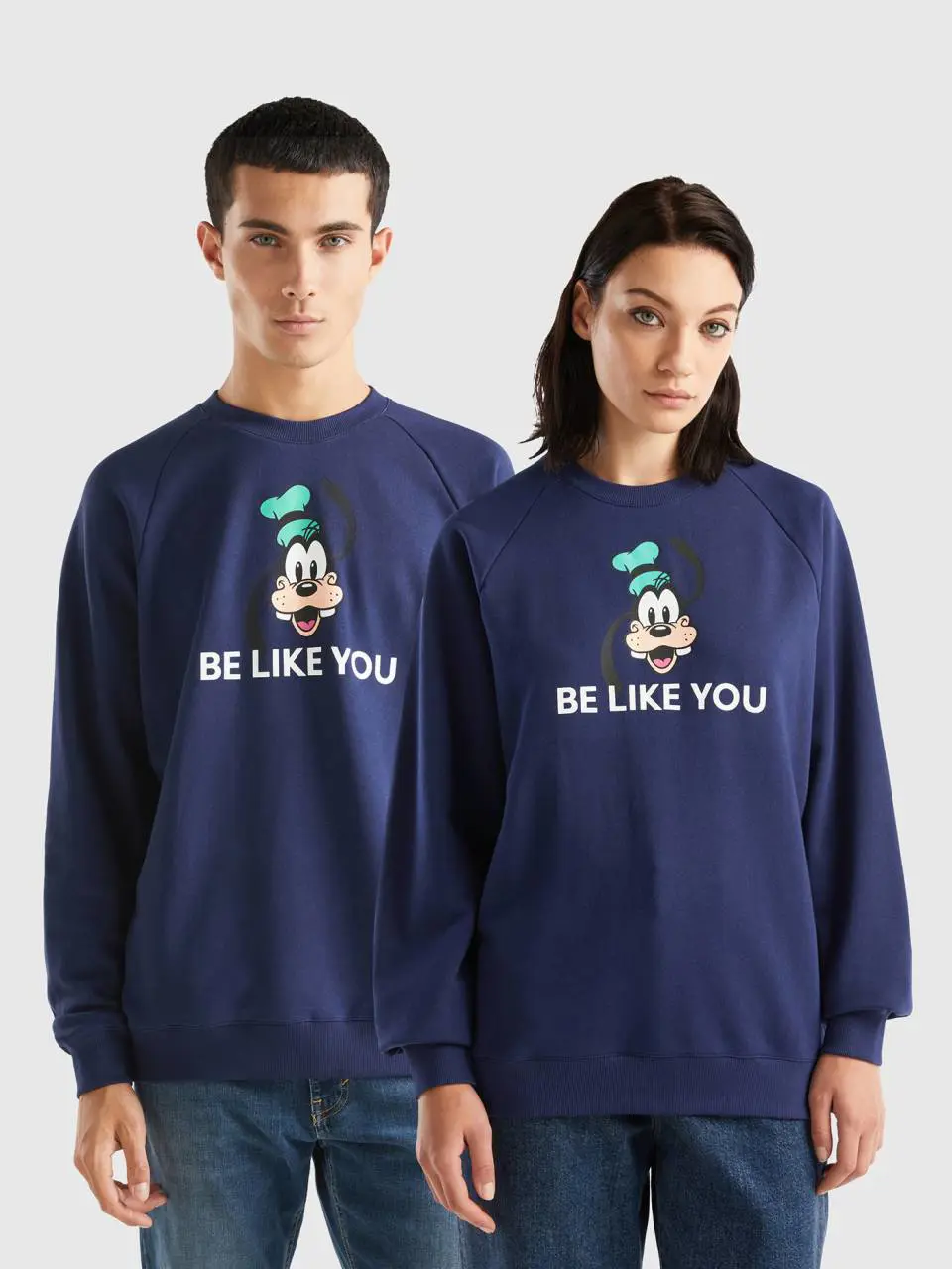 Benetton dark blue goofy sweatshirt. 1