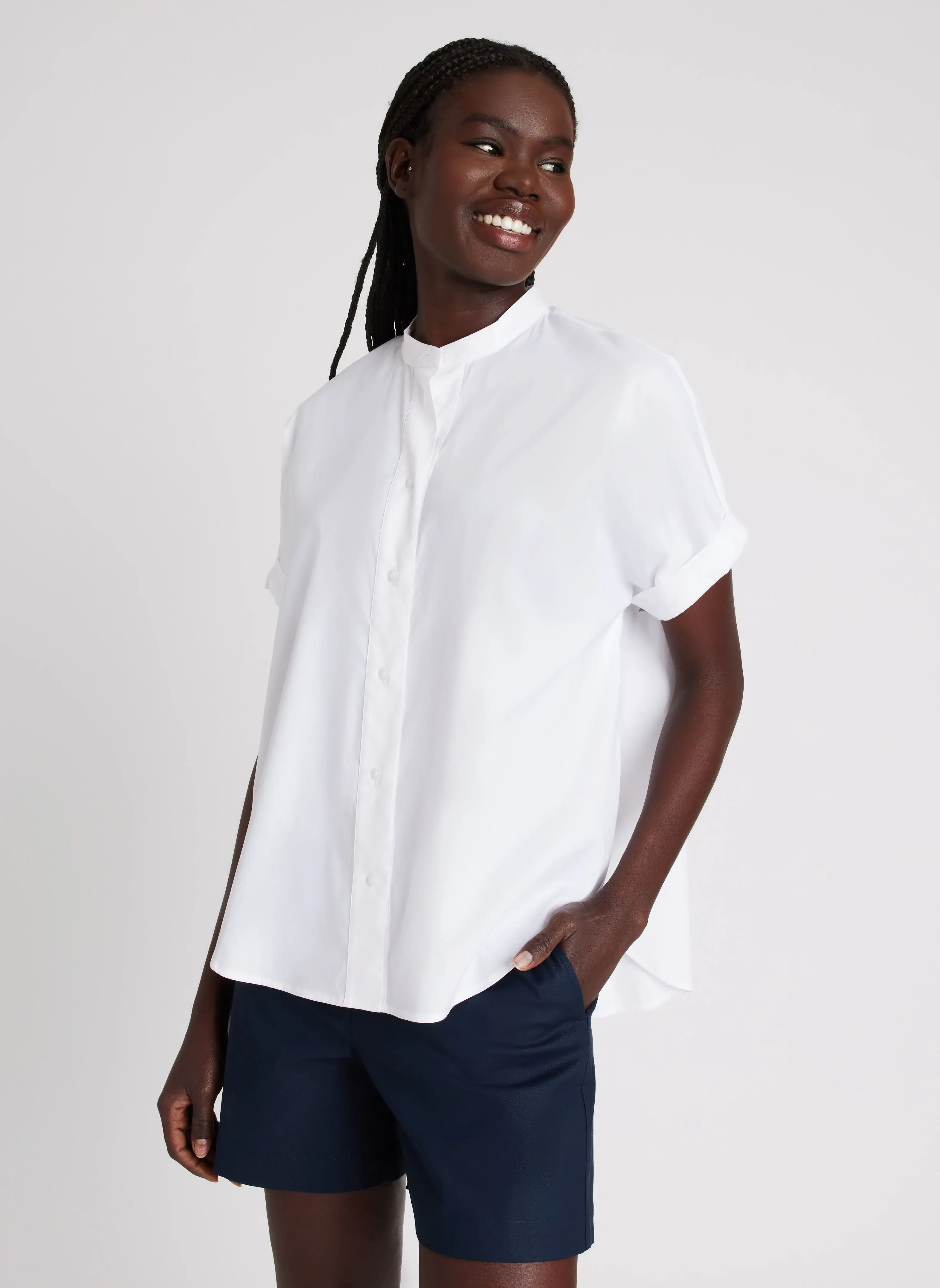 Kit And Ace Keep It Cool Short Sleeve Blouse. 1