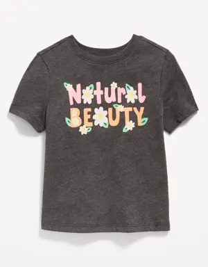 Short-Sleeve Graphic T-Shirt for Toddler Girls gray