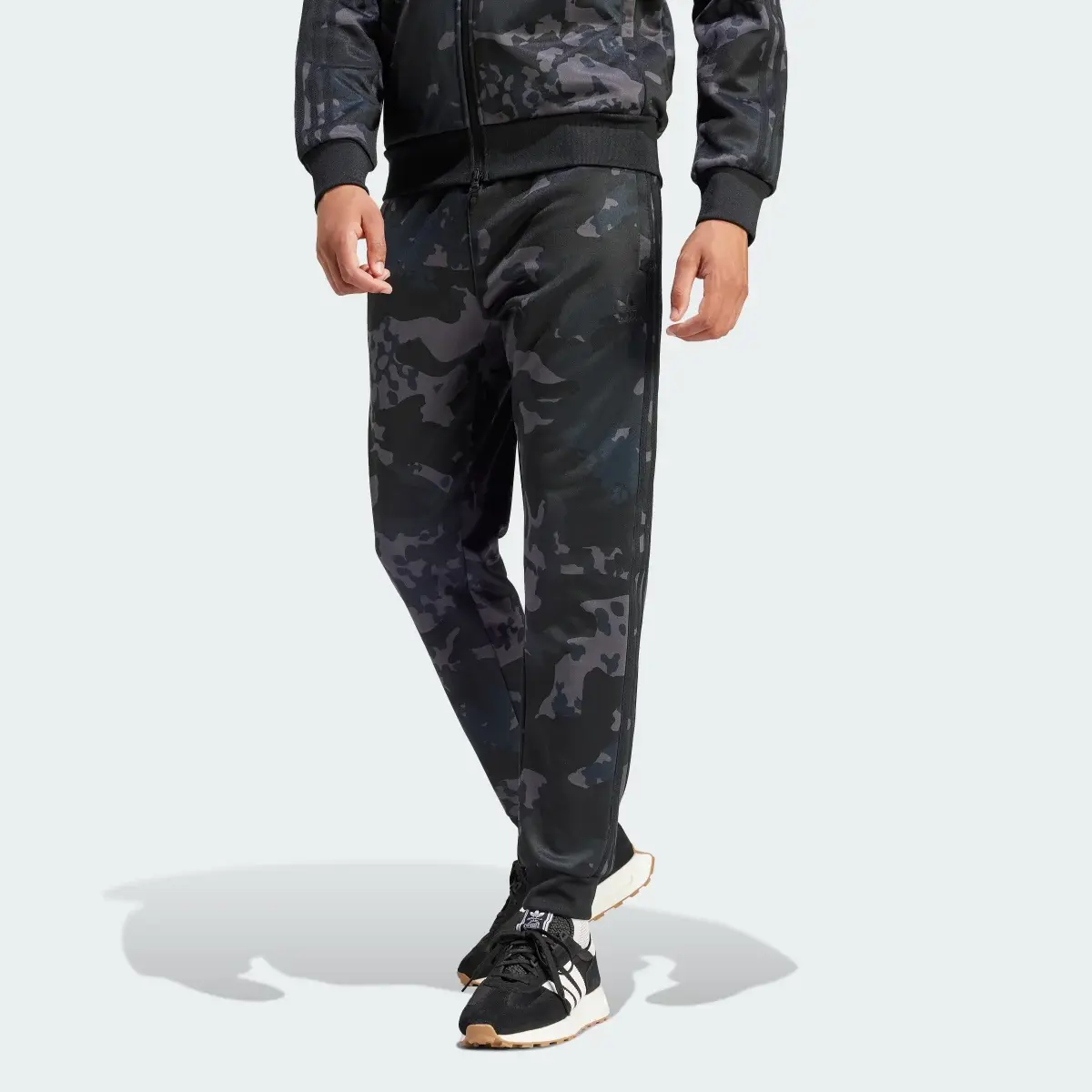 Adidas Camo SSTR Track Tracksuit Bottoms. 1