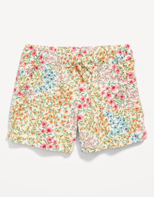 Linen-Blend Drawstring Shorts for Girls multi