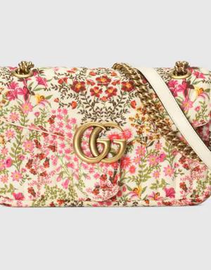 GG Marmont small floral shoulder bag
