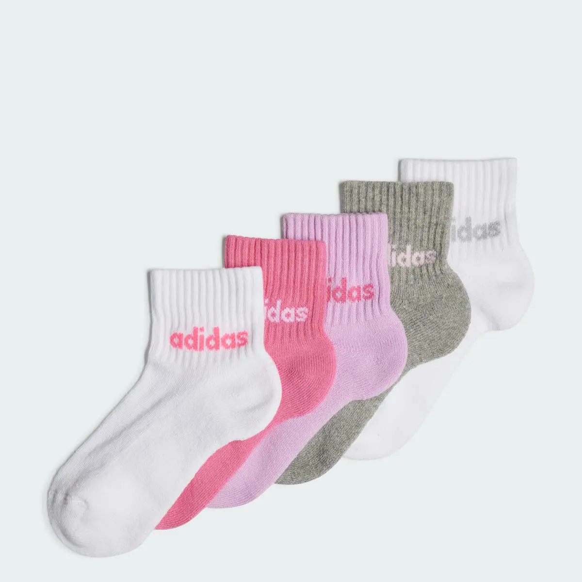 Adidas Linear Ankle Socks 5 Pairs Kids. 1