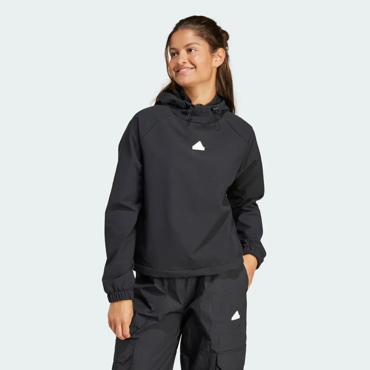 Adidas City Escape Bungee Cord Hoodie. 2