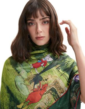 Beymen Colorblocked Doğa Temalı Kadın Şal. 3 Beymen Colorblocked Doğa Temalı Kadın Şal. 3