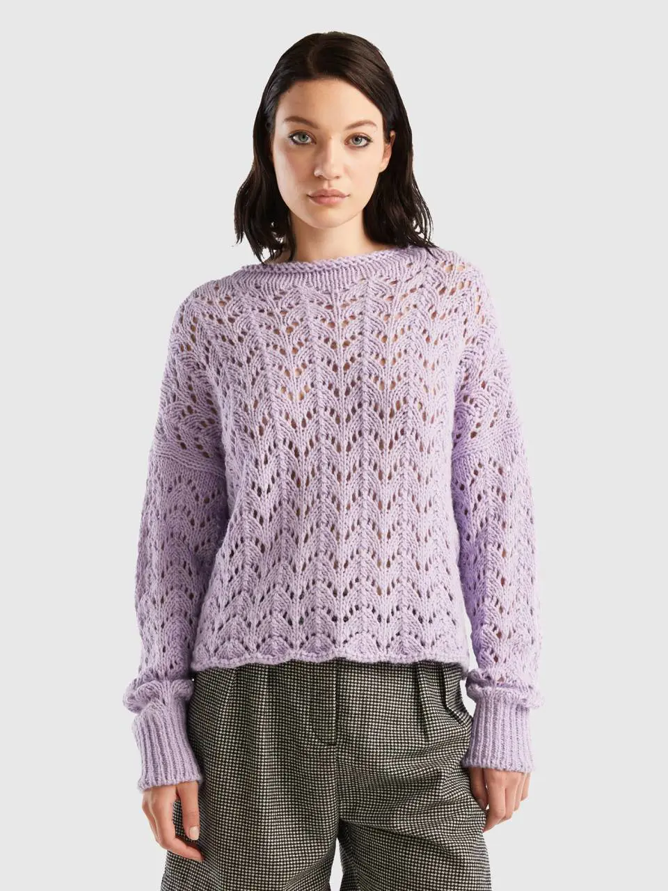 Benetton crochet effect sweater. 1