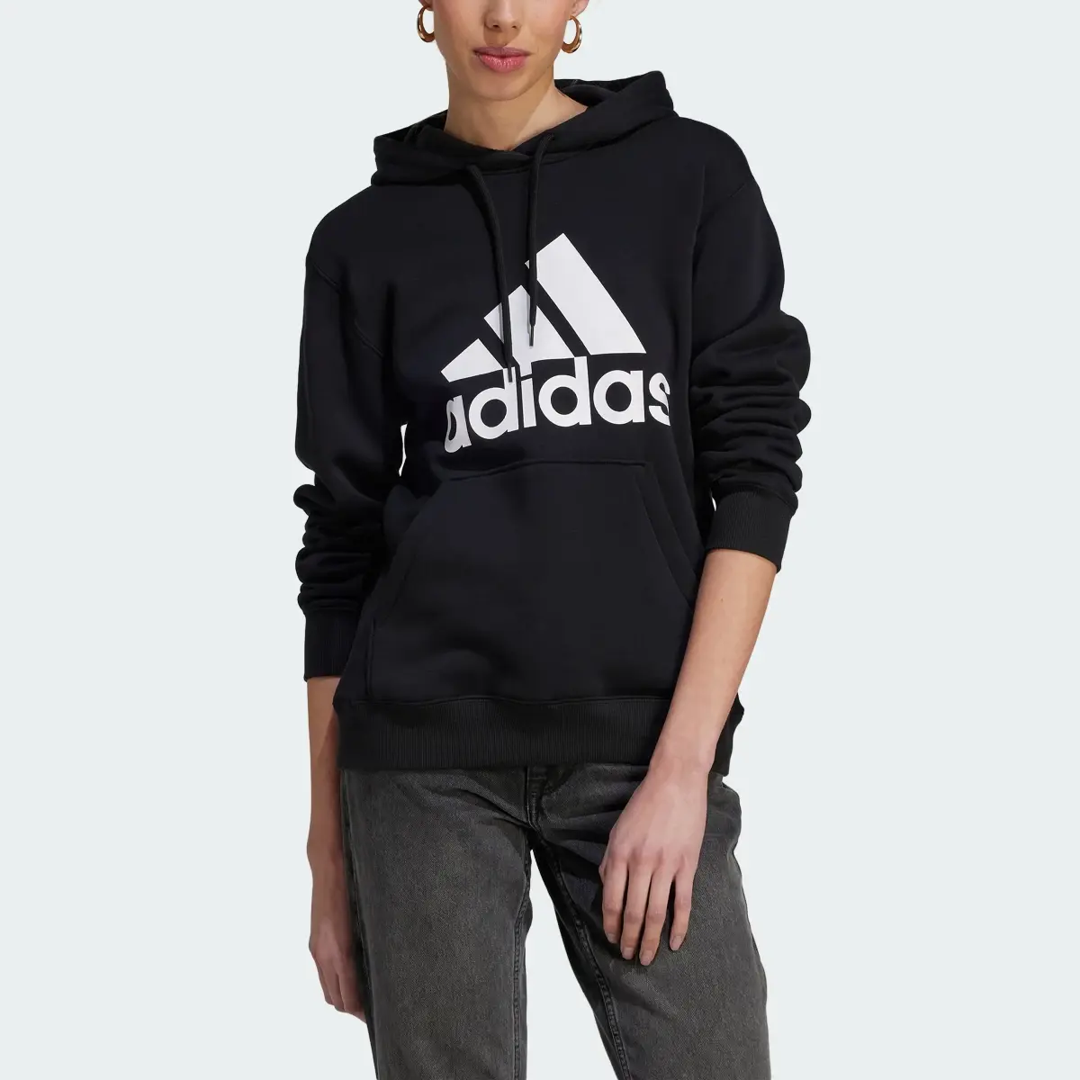 Adidas Sweat-shirt à capuche molleton Essentials Big Logo Regular. 1