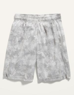 Go-Dry Camo-Print Mesh Shorts For Boys white