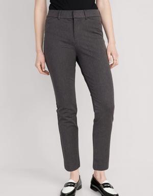 Old Navy High-Waisted Pixie Skinny Ankle Pants gray