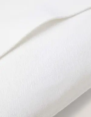 Textured cotton cushion case 45x45cm