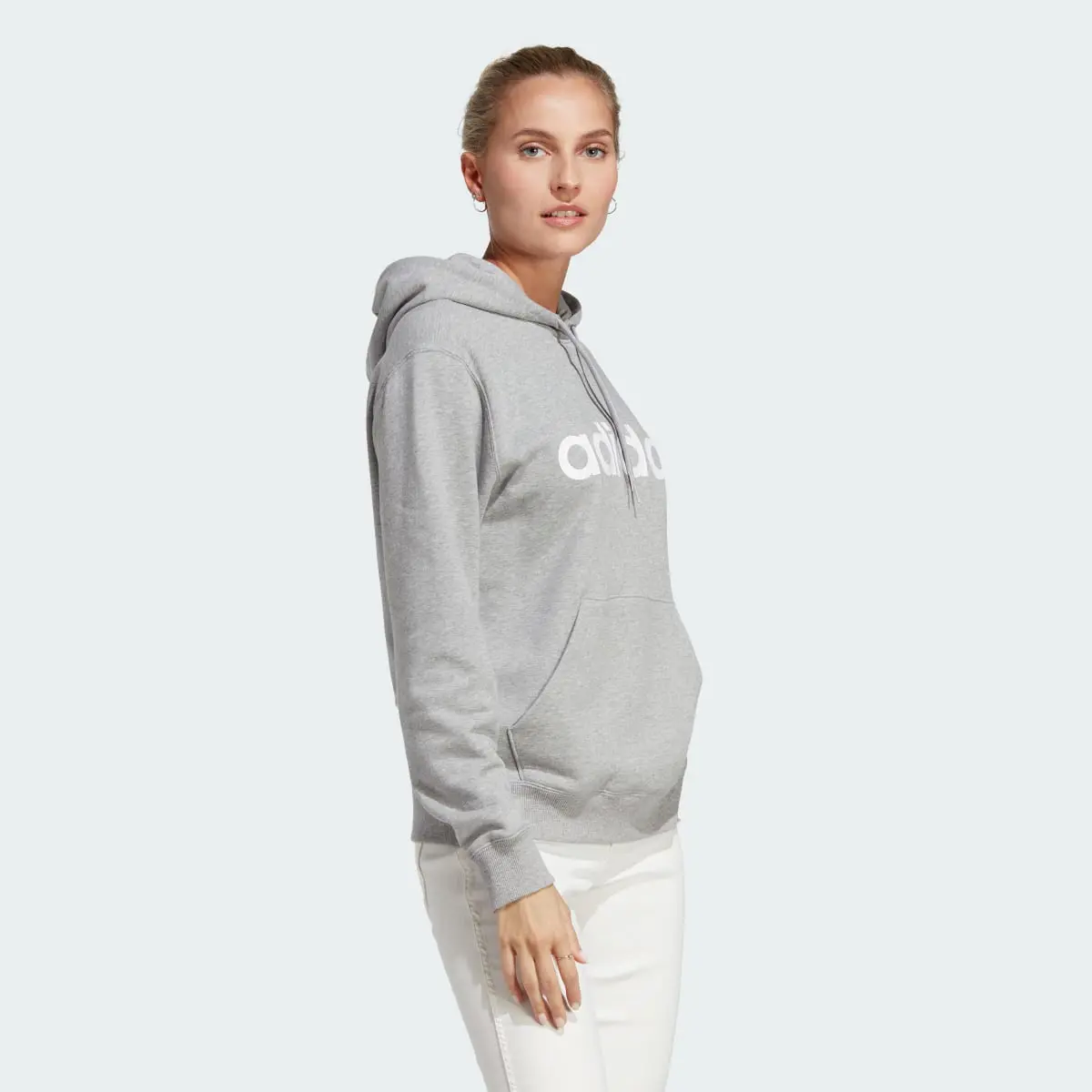 Adidas Essentials Linear Hoodie. 2