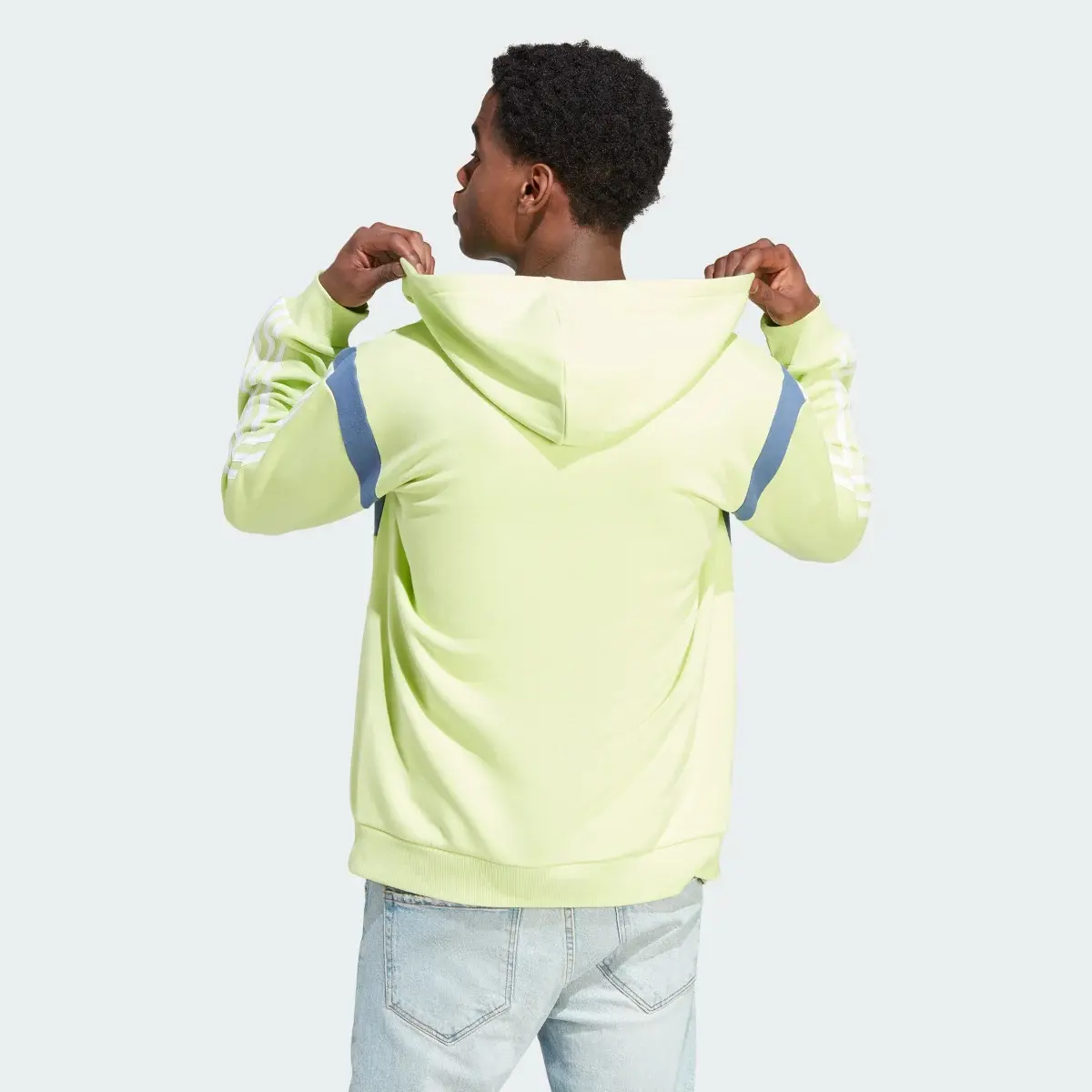 Adidas Colourblock Full-Zip Hoodie. 3