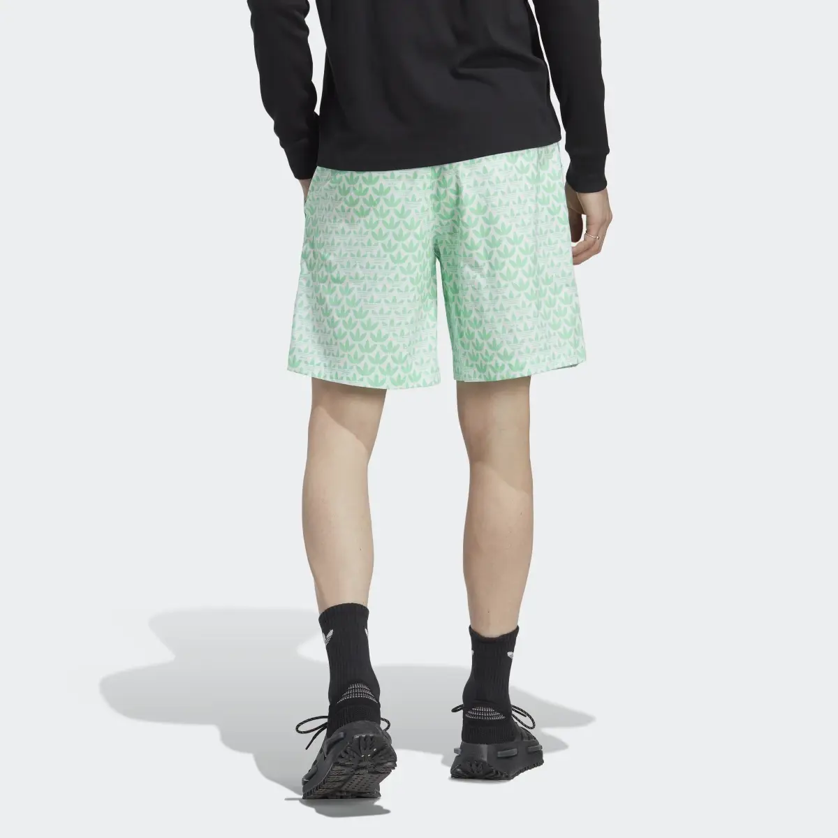 Adidas Graphics Monogram Allover Print Shorts. 2