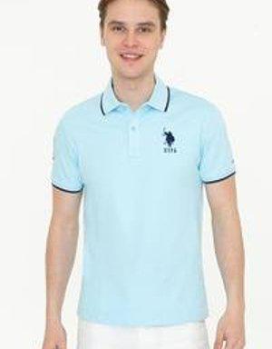 Erkek Açık Mavi Basic T-Shirt