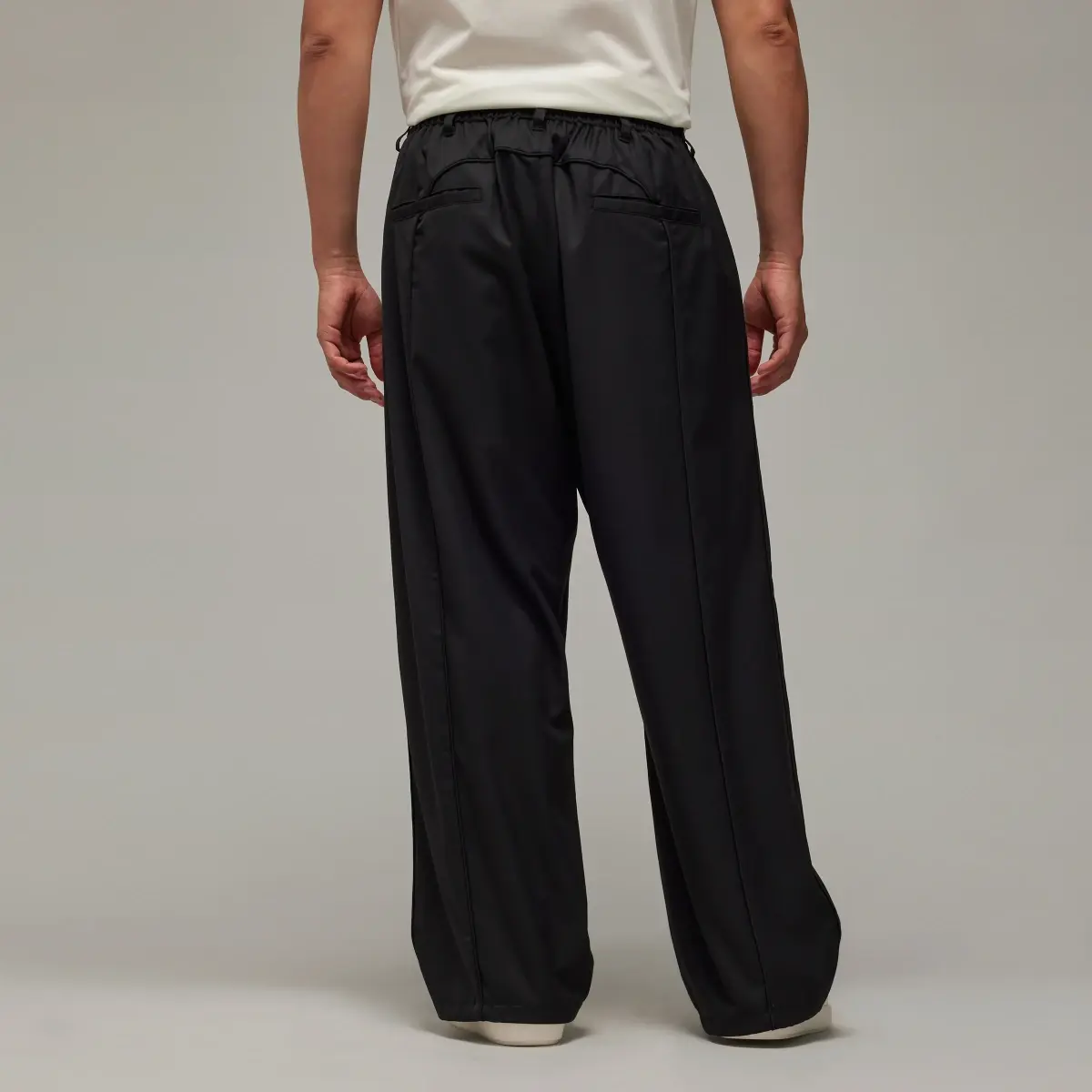 Adidas Y-3 Refined Woven Straight Leg Tracksuit Bottoms. 3