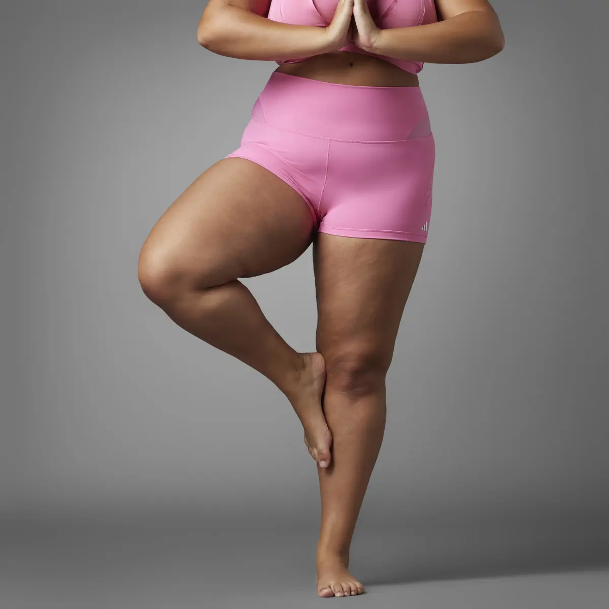 Adidas Collective Power Yoga Studio Short Leggings (Plus Size). 3