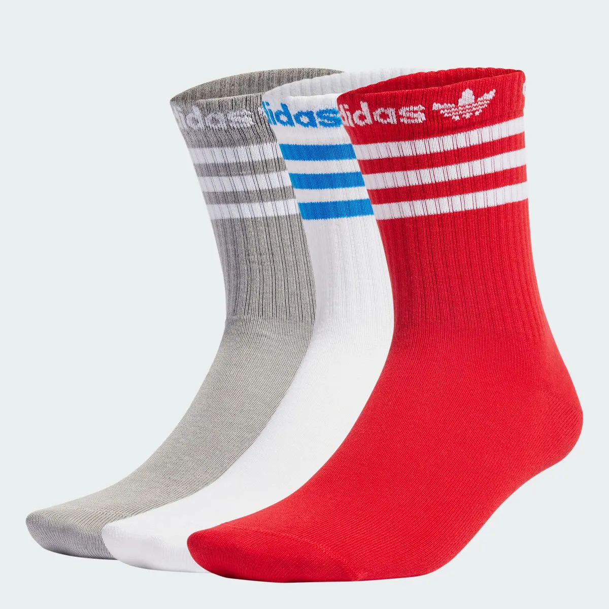 Adidas Meias de Cano Médio – 3 pares. 1