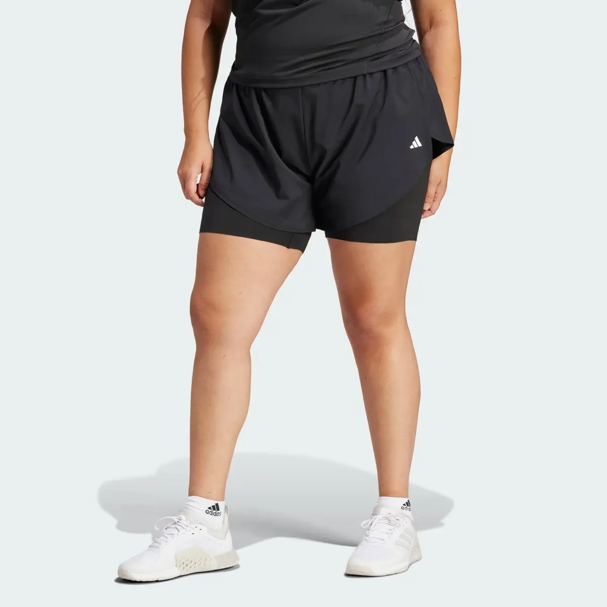 Adidas Designed for Training 2-in-1 Shorts (Plus Size). 1
