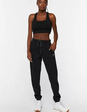 Forever 21 Active Drawstring Joggers Black