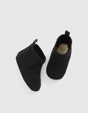 Baby Sherpa-Lined Booties black