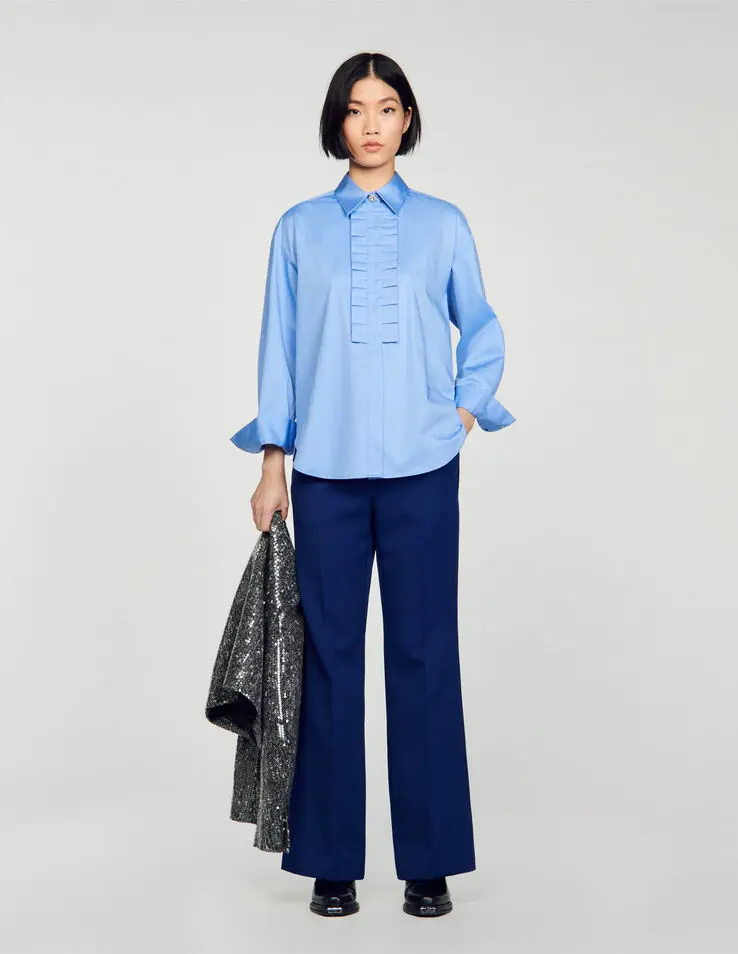 Sandro Frilled collar shirt. 1