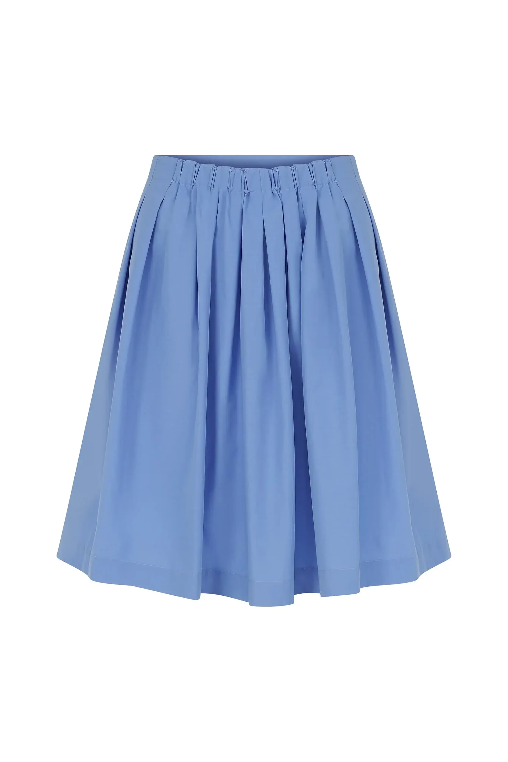 Roman Blue Pleated Mini Skirt - 4 / Blue. 1