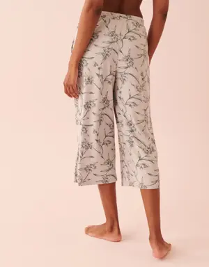 Bamboo Wide Leg Capri