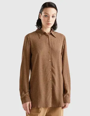 patterned shirt in sustainable viscose