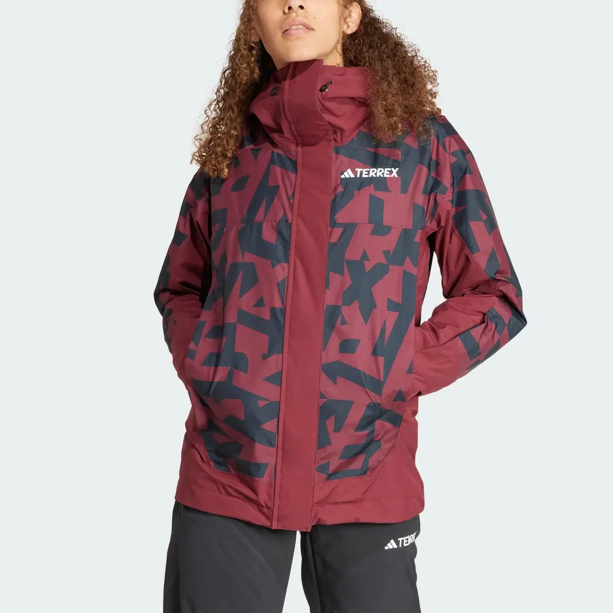 Adidas Terrex Xperior 2L Insulated RAIN.RDY Graphic Jacket. 1