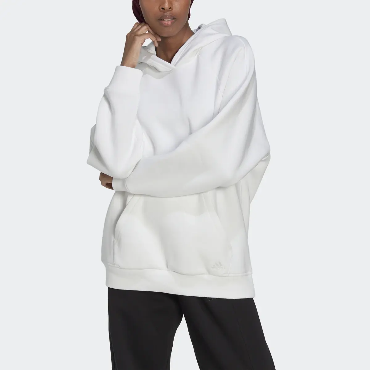 Adidas ALL SZN Fleece Boyfriend Hoodie. 1