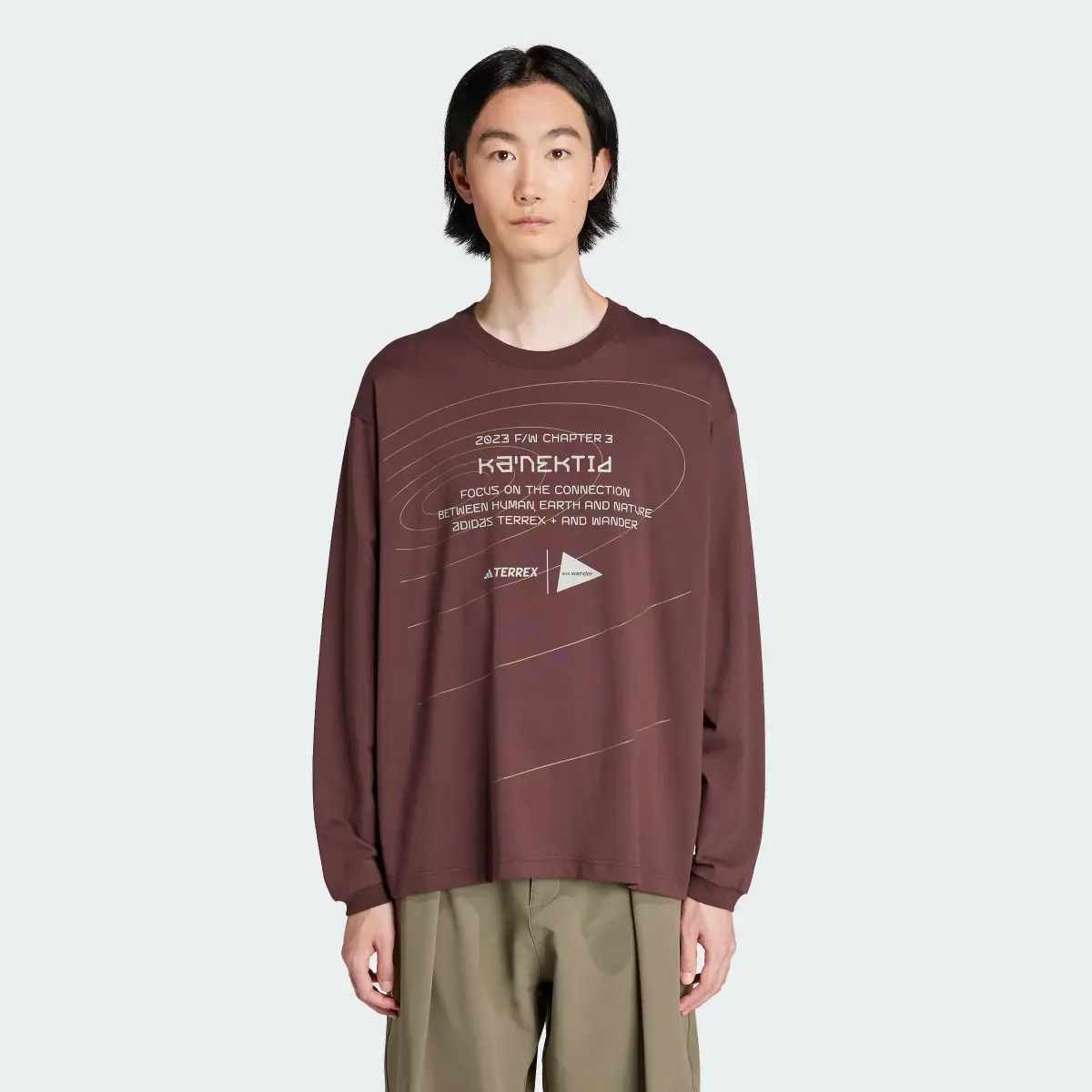 Adidas Maglia Terrex + and wander Xploric Long Sleeve (Neutral). 2