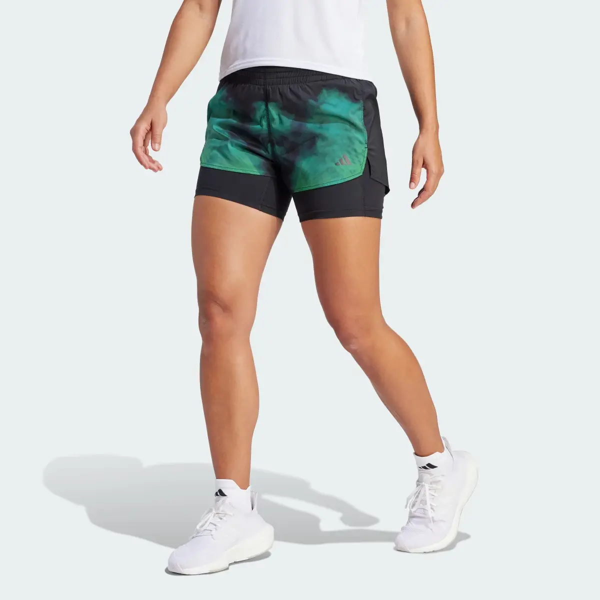 Adidas Short de running deux-en-un Berlin. 1