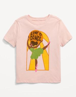 Unisex Graphic T-Shirt for Toddler pink