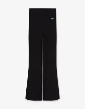 Women's Lacoste x Bandier Ribbed Flare Pants