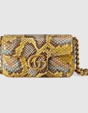 GG Marmont python belt bag