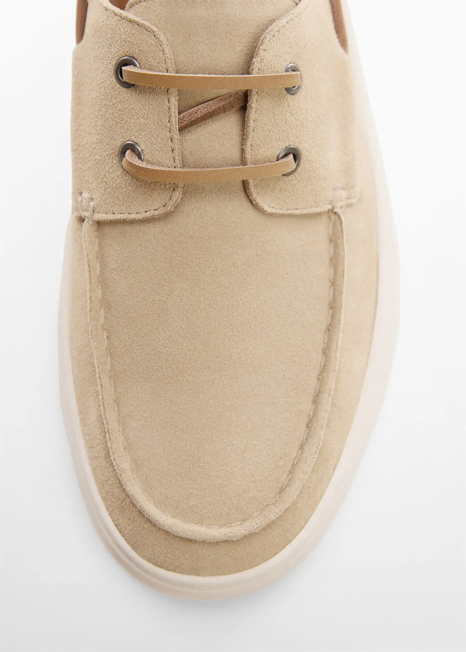 Mango Split leather nautical shoe. 3