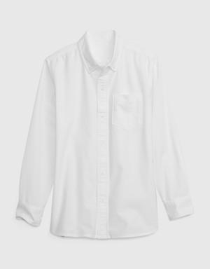 Kids Uniform Oxford Shirt white