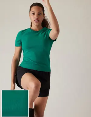 In Motion Seamless Tee green