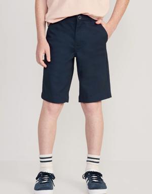 Twill Shorts for Boys (At Knee) blue