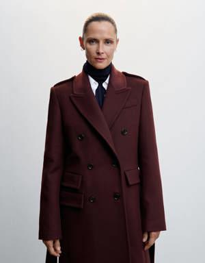 Virgin wool Tailored coat