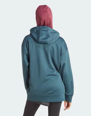 Adidas AEROREADY Game and Go Fleece Hoodie. 2 Adidas AEROREADY Game and Go Fleece Hoodie. 2