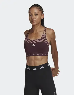 Hyperglam Techfit Medium-Support Zebra Bra