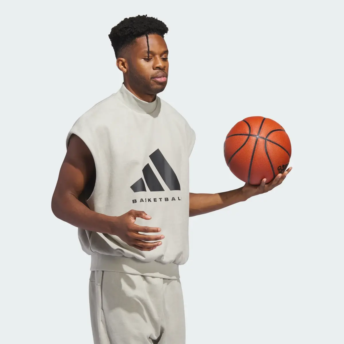 Adidas Buzo sin mangas Basketball Sueded. 3