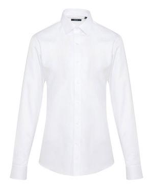 Beyaz Modern Fit %100 Pamuk Gömlek