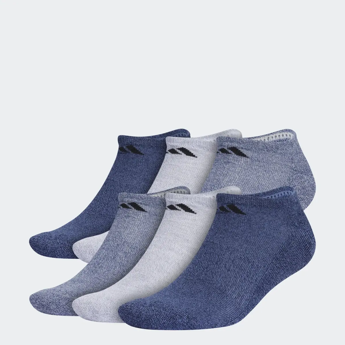 Adidas Athletic Cushioned No-Show Socks 6 Pack. 1