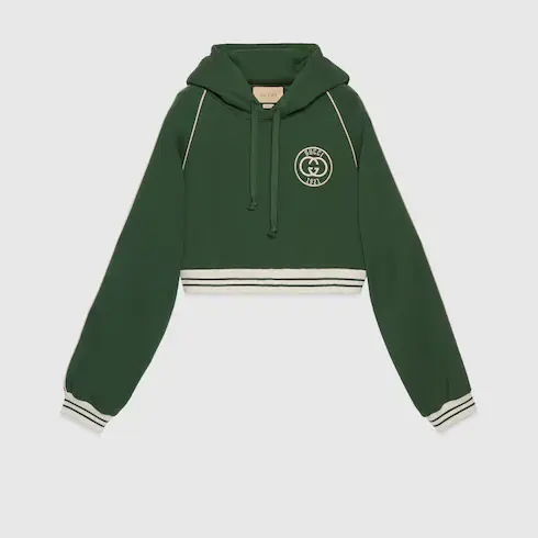 Gucci Cotton jersey hooded sweatshirt. 1