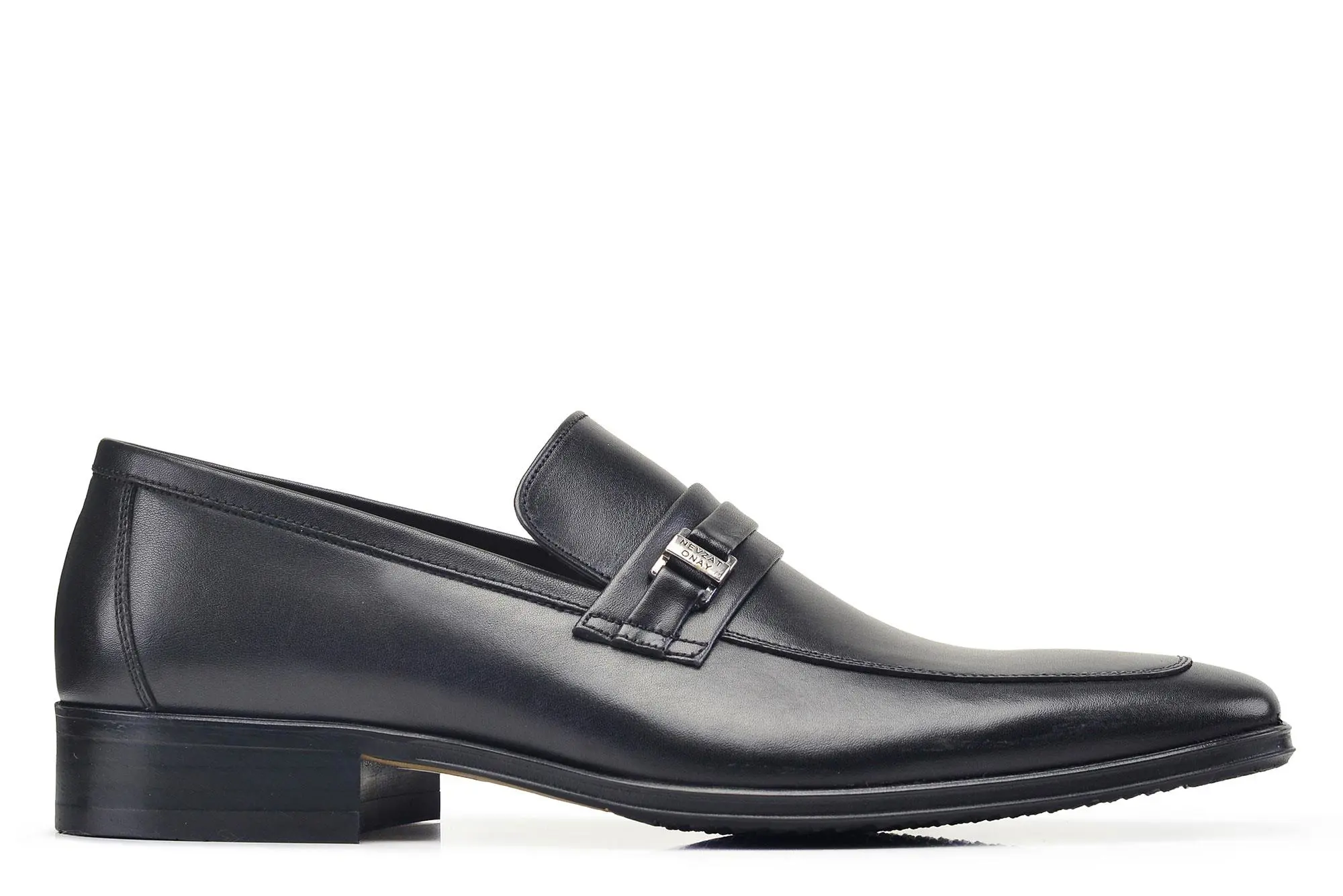 Nevzat Onay Siyah Klasik Bağcıksız Kışlık Erkek Ayakkabı -97181-. 1