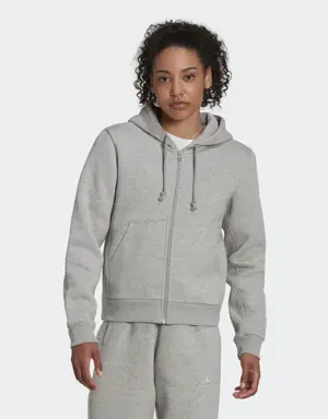 Adidas ALL SZN Fleece Full-Zip Hoodie. 2
