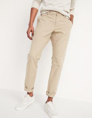 Old Navy Athletic Taper Lived-In Khaki Non-Stretch Pants for Men beige