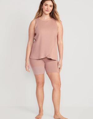 Old Navy Maternity Rib-Knit Nursing Pajama Set pink